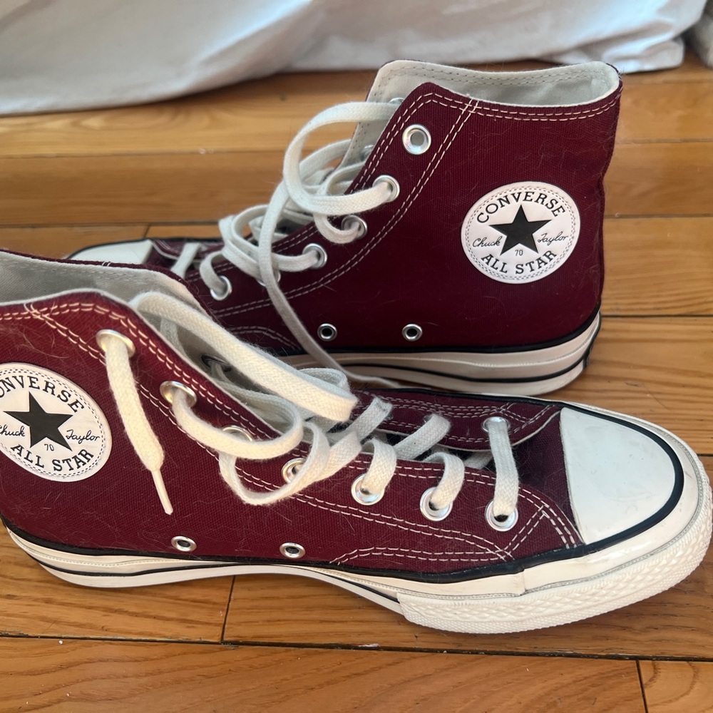 Converse High-Top Sneakers - Burgundy